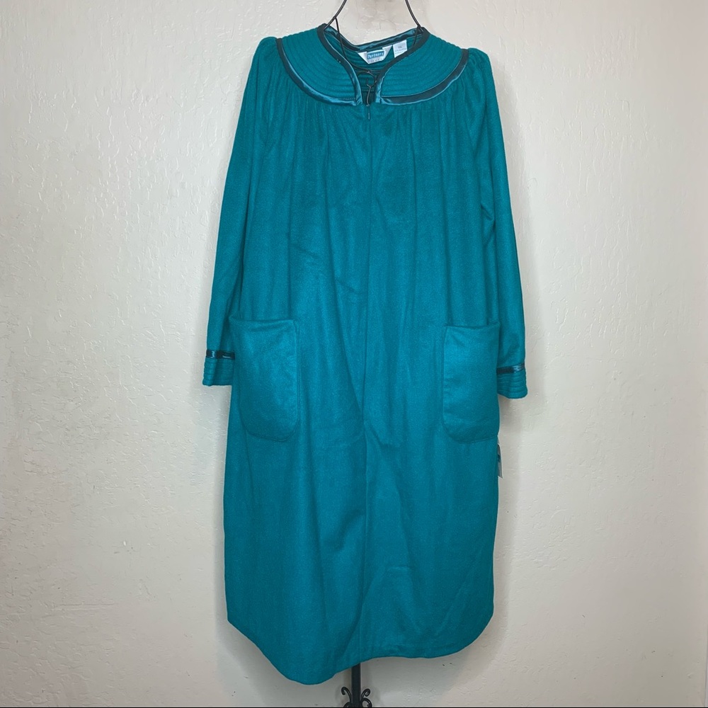 Vintage Partners Mervyns Jade Green Long Loungewear Robe